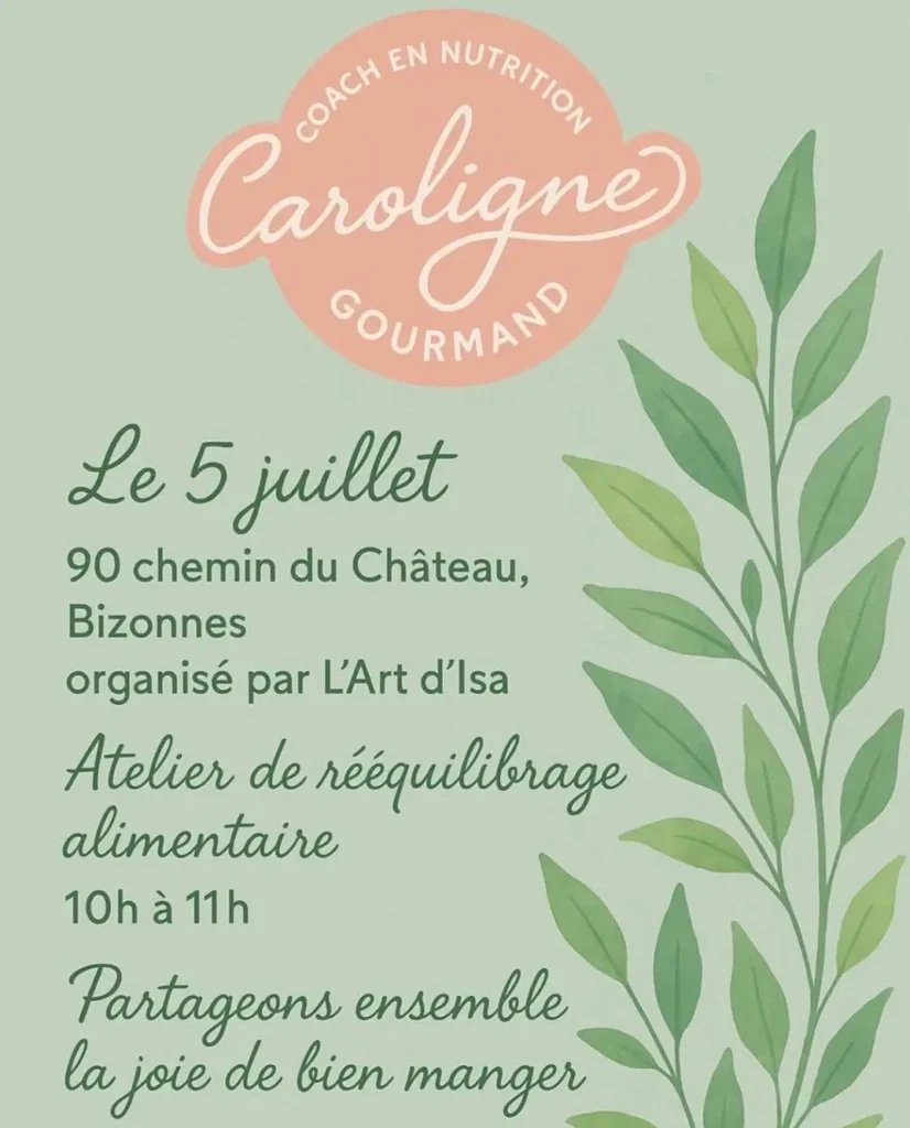 atelier caroligne gourmand à bizonnes